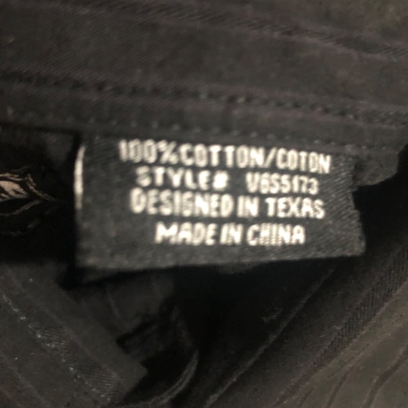 Western Rodeo Black Shirt Panhandle Slim L Mens - Picture 8 of 10